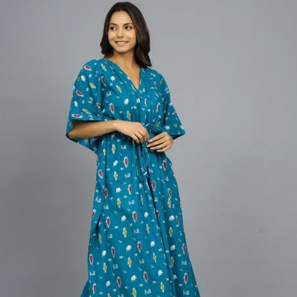 Other - Brand NewHand Block Printed Kaftan Indian Cotton Caftan Beach Wear Dress